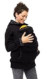 Viva la Mama Schwangerschaftsmode Umstandsjacke Tragepullover warm Jacke für Tragetuch...