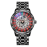 DAXIAOYU Drehbares Zifferblatt mechanische Uhren für Herren Luxus hohl Skelett...