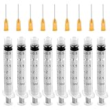 15 Stück Spritzen 3 ml, Spritze Mit Stumpfer Nadel, Plastikspritze,...