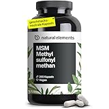 MSM Kapseln - 365 vegane Kapseln - Laborgeprüfte 1600mg Methylsulfonylmethan (MSM) Pulver...