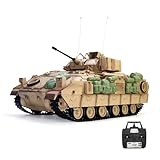 BLOBO 2.4G RC Militär Panzer Bausatz, 1/16 M2A2 Infrarot Kampfpanzer Modell mit Ton und...