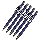 Westcott PRIMESOFT Kugelschreiber 5 Stück | 5er Set Blaue Premium...