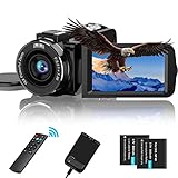 CAMKORY Videokamera Camcorder FHD 1080P 36MP IR-Nachtsicht Kmera für YouTube 3.0''...