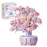 Kirschblüte Baumhaus Klemmbausteinen, Nicht kompatibel mit Lego Mini Mädchen Sakura...