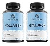 2er Set Hyaluron & Kollagen Kapseln 2 Mal 120 Stück 500mg Hyaluronsäure Und Kollagen...
