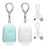 Qwertfeet PersöNlicher Alarm Taschenalarm Taschenlampe SchlüSselanhäNger Einbruchalarm...