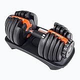 TREXO Verstellbare Hanteln 24 kg, Einstellbare Platzsparende Hanteln, Anti-Rutsch-Griff,...