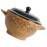 COLLBATH Keramik-Deckschale schüssel groß keramik serving bowl Hotel Geschirr Schüssel...