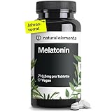 natural elements Melatonin – 365 Tabletten – 0,5mg Melatonin pro Tablette...