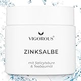 VIGOROUS® Zinksalbe gegen Pickel 60ml - Anti Pickel Creme auch für Pickel am Po und...