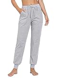 Migcaput Schlafanzughose Damen Hosen Baumwolle Lange Jogginghose Trainingshose Pyjamahose...