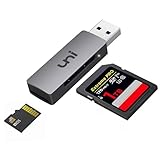 uni USB 3.0 SD/Micro SD Kartenleser, USB SD/TF-Speicherkartenleser, Externe...