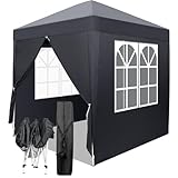 LEADZM 2x2m Pavillon,Pop-up,Winddicht,Wasserdicht,Faltpavillon,UV Schutz...