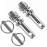 2x Unterlenker Gerätebolzen | Kat 1-1 | 38 mm Gewindelänge & 2x Klappsplint | 11 x 42 mm...