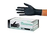 SF Nitrilhandschuhe Schwarz XXL–100 Stück Einweghandschuhe, Einmalhandschuhe,...