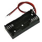 MANDDLAB Schwarze Batteriehalterung, Kabel 2 x 1,5 V AAA