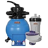 MAUK® Poolset Sandfilteranlage 90W | 4000 Liter/h mit Chlorverteiler &...