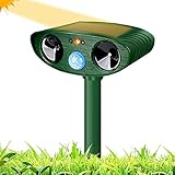Katzenschreck Ultraschall, Solar Tiervertreiber Katzenvertreiber Wasserdicht, Ultraschall...