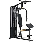 SportPlus Kraftstation für zu Hause | Home-Gym mit Latzuggerät, Kabelzug,...