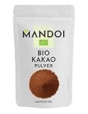 Mandoi Bio Kakaopulver 500g, Fairer Kakao aus nachhaltigem Anbau – Intensiv & Aromatisch