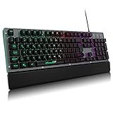 RaceGT Gaming Tastatur, LED Gaming Keyboard Handballenauflage Tastatur Gaming...