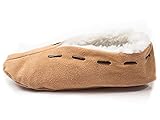 Leder Hausschuhe Herren und Damen | Obermaterial 100% Wildleder - Warme...