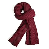 VICSPORT Schal Herren Winterschal Strickschal Unisex Warmer Pure Farbe Schals