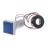 LED Anzeige Voltmeter LED Digitaltester Quadratisch 22 Panel Voltmeter Amperemeter