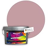 WALLCOVER Colors Wandfarbe Rosa 5 L für Innen Innenfarbe hell Matt | Profi...
