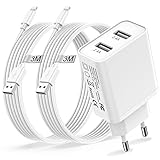 iPhone Ladekabel Original 3M 2Pack und iPhone Ladegerät 12W[Apple MFi...