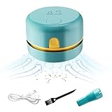 Mini Tischsauger, Tischstaubsauger Klein Handstaubsauger, USB Wiederaufladbar Staub...