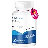 Chitosan 500mg - 240 Tabletten - natürlicher Ballaststoff | Vitamintrend®