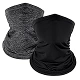Kiiwah 2 Stück Multifunktionstuch Schlauchschal Elastisch Halstuch für Herren und Damen...