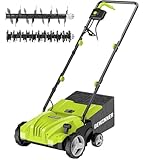 DEWINNER Elektro 2in1 Vertikutierer Rasenlüfter 1500W 32cm Arbeitsbreite 30L Fangkorb mit...