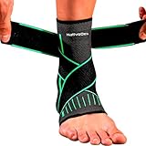 NativoDex Sprunggelenkbandage – Verstellbare Knöchelbandage für Plantarfasziitis &...