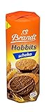 Brandt Hobbits Schoko, 265 g Packung - kerniger Vollkornkeks mit Haferflocken...