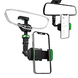 Rückspiegel Telefonhalterung - Einstellbare Halterung Cradle Auto-Halterung,360°...