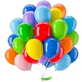 PartyWoo Luftballons Bunt, 100 Stück 10 Zoll Ballons Regenbogen, Bunte Luftballons für...
