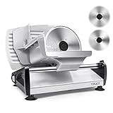 TOKASS Allesschneider Fleischschneider, 200W Elektrischer Aufschnittschneider...