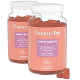 TummyTox Shine Bright Biotin Gummibärchen - Haarvitamine Gummies für Haut,...