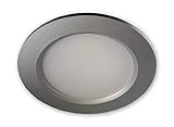 LED Einbaustrahler Badezimmer | Badstrahler Silber 10W 230V IP44 | Badlampe per...