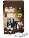 80 Reinigungstabletten für Kaffeevollautomaten von Delonghi, Siemens, EQ...