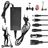 Ladegeräte für Scooter, 42V 2A AC Netzteil Fahrrad Ladegerät mit 6 Anschlüssen...