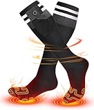 Powate Beheizbare Socken, Beheizte Socken Herren Damen mit Akku Beheizte Socken Mit...