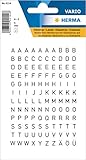 HERMA 4154 Buchstaben Aufkleber schwarz, 240 Stück, Schriftgröße 5 mm, selbstklebend,...