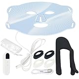 LED Gesichtsmaske mit Rotlichtlampe,850NM + 7 Farben LED Lichttherapie Maske für...