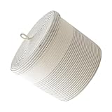 TOBBOMEY Faltbarer Wäschekorb mit Deckel Großer Kapazitiver Aufbewahrungskorb aus...