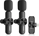 CKOKC Lavalier Mikrofon, Wireless Mini Mikrofon für iPhone iPad, Handy-Mikrofon...