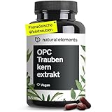 natural elements OPC Traubenkernextrakt - 240 hochdosierte Kapseln für 8 Monate - Reines...