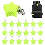 Molain 30 Stück Stern Reflektor Anhänger, Sicherheits Schlüsselanhänger Stern...